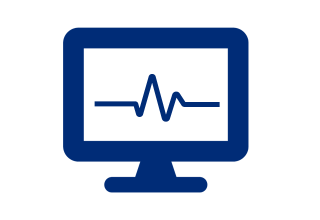 computer screen heart rate icon